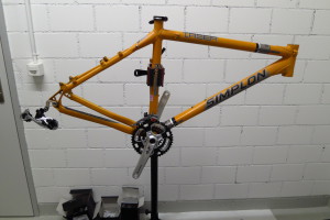 Mit neuer XT Kurbel und Shimano Shadow Umwerfer